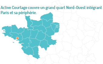 Active Courtage couvre un grand quart Nord-Ouest intégrant Paris et sa périphérie.